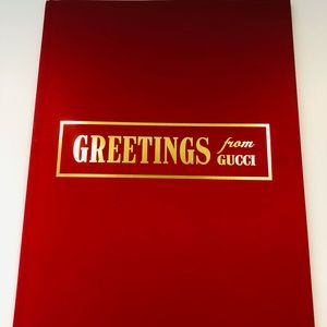 Gucci Wrapping Paper Book - New!